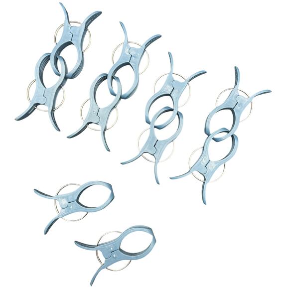 Unbranded Other - 🔧 Blue Plastic Utility Clips Ring Grip Tool Set Multi Purpose Organizer Lot